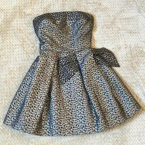 Charlotte Russe Metallic Animal Print Mini Dress
